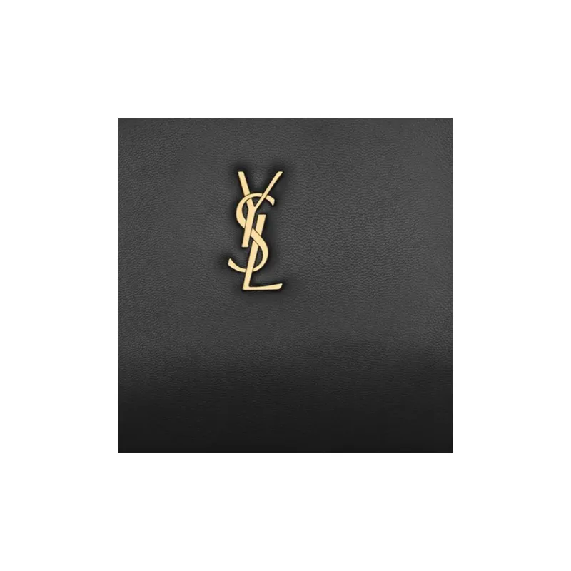 SAINT LAURENT Sheepskin Clutch Women's Black-4