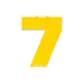Numbers 7 Wall-Mounted Storage Box (Building Blocks Not Included)