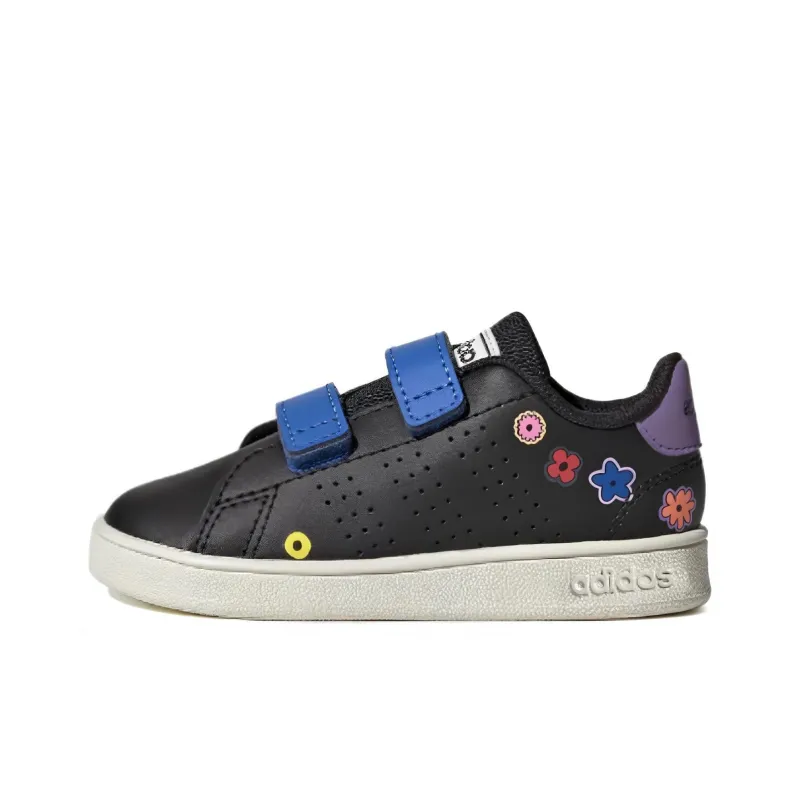 Adidas Chaussures Advantage Anti-Slip Wear-Resistant Low-Top Casual Shoes Unisex Black Blue-0