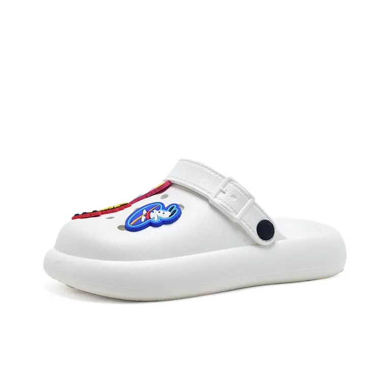 SNOOPY Snoopy Clogs Sandal Women's White-2