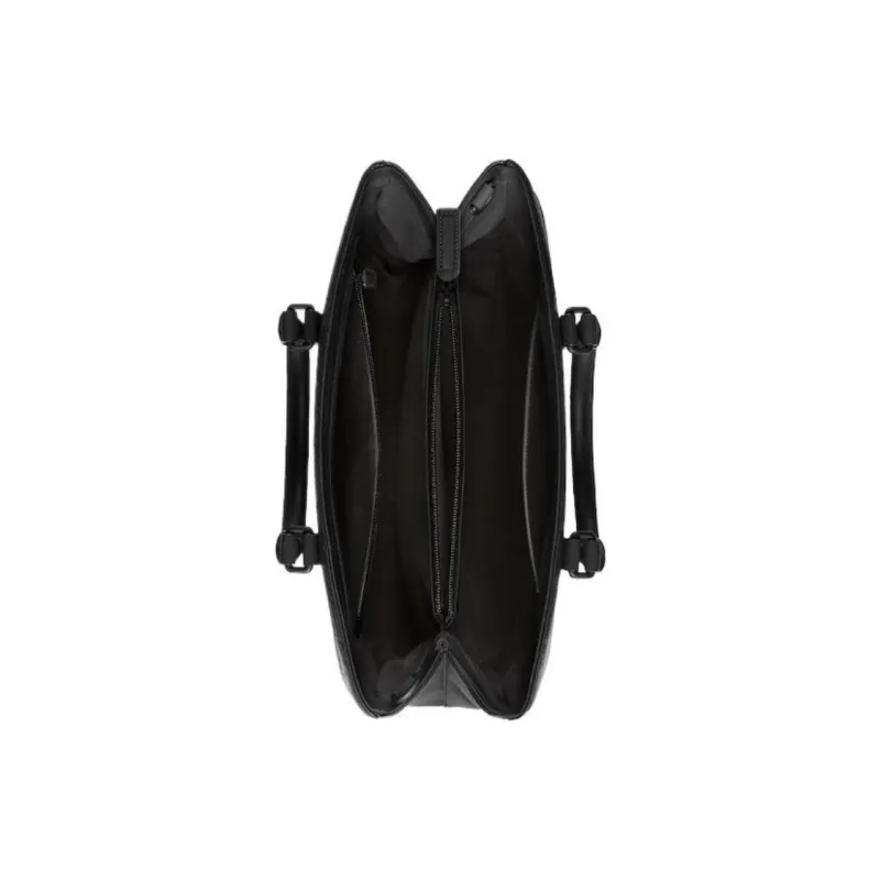 GUCCI Rubber Leather Tote Bag, Shopping Bag, Handbag Men's Black-6