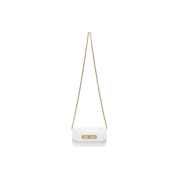 Balenciaga Gossip Cow Leather Wallet Women's White-2