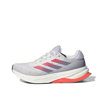 Adidas SUPERNOVA SOLUTION Abrasion Resistant Breathable Low Top Casual Running Shoes Women's Gray White