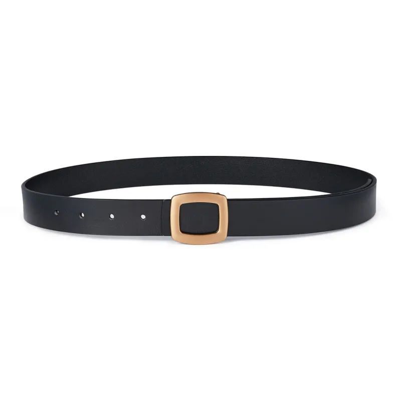 RED DRAGONFLY Versatile Instagram Style Trendy Fashion Smooth Buckle Belt Without Perforation Women's Width 2.8cm-12