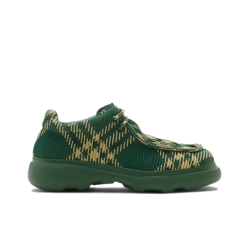 Burberry EKD Check print Derby Shoes-1