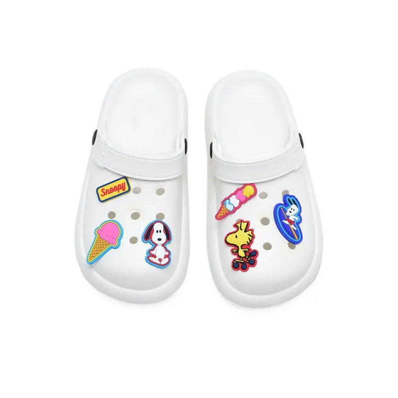 SNOOPY Snoopy Clogs Sandal Women's White-1