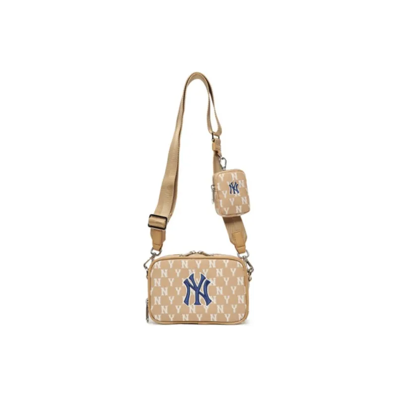 MLB Monogram Collection Polyester Camera Bag Combo Bag Crossbody Bag Shoulder Bag Unisex Khaki-4