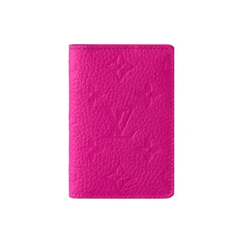 LOUIS VUITTON Pocket Organizer Taurillon Colormania Fuchsia