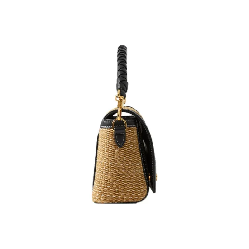 Burberry Top Handle Note Bag Natural/Black-1