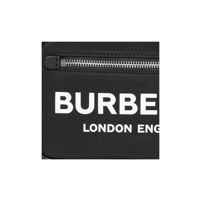 Burberry Nylon Shoulder Bag Crossbody Bag Fanny Pack Men's Black-4