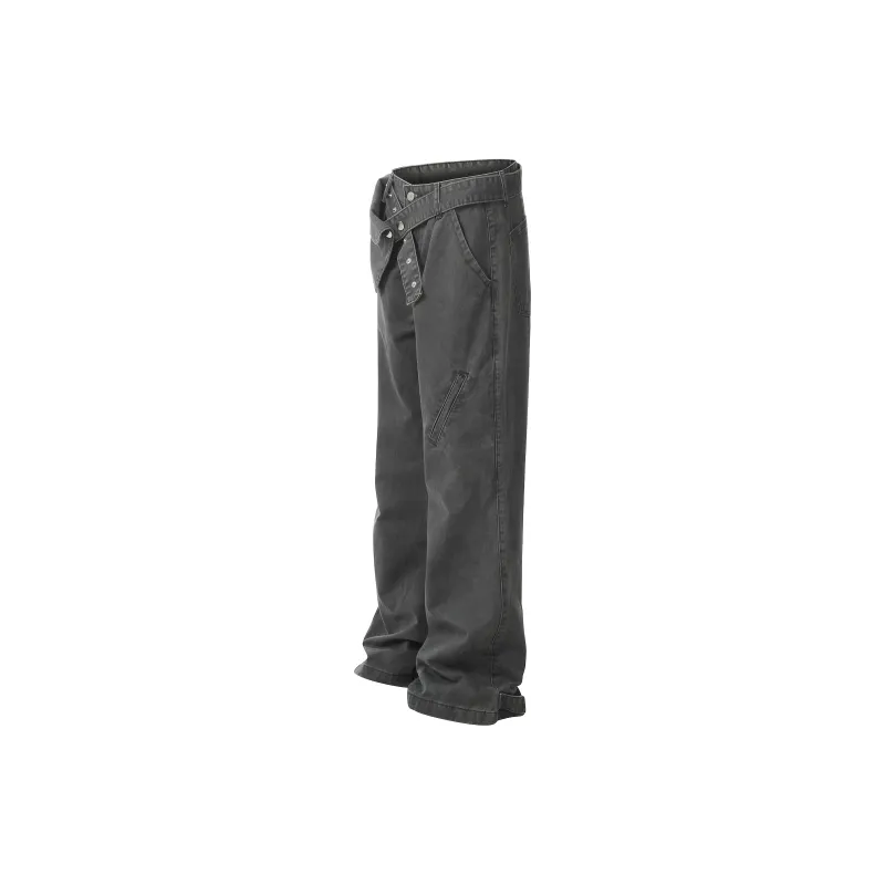 PAINT STAIN Jeans Unisex Gray-1