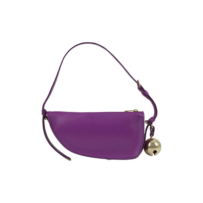 Burberry EKD motif Leather Shoulder Bag-0