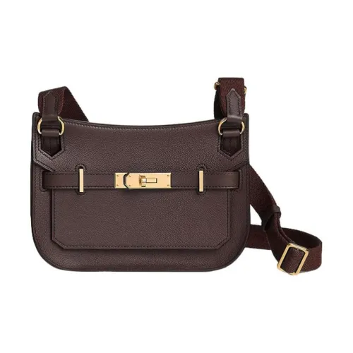 HERMES Jypsiere Evercolor Calfskin Shoulder Bag Crossbody Bag Mini Women's Rouge Sellier Saddle Red