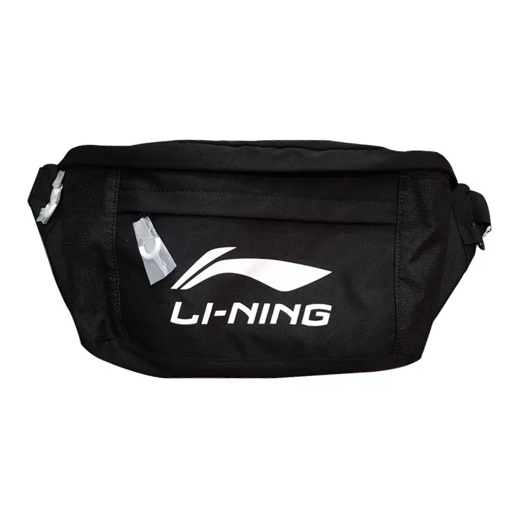 LiNing Canvas Fanny Pack, Sling Bag, Canvas Bag, Shoulder Bag, Crossbody Bag Regular Unisex Black-1