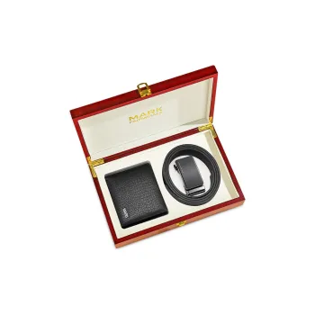 FAIRWHALE Top Grain Cow Leather Belt Men's Width 3.5CM