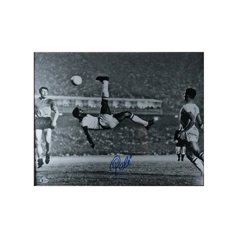 Huayitaojin Brazil Ball King Pelé's Autograph Beckett BAS Certificate Of Authority Fan Collection Framed 67x63cm-2