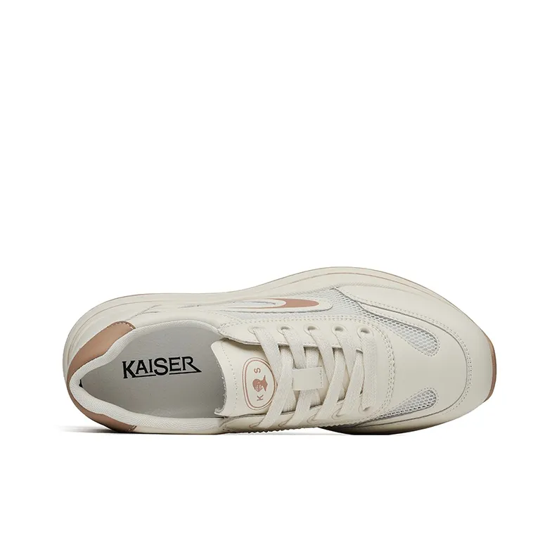 KAISER Wear-Resistant Breathable Supportive Lightweight Height Increasing Low-Top Chunky Sneakers Women's-12