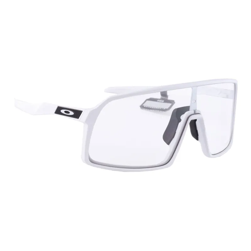 Oakley Plate Frame Irregular Shape Sunglasses Unisex White-3