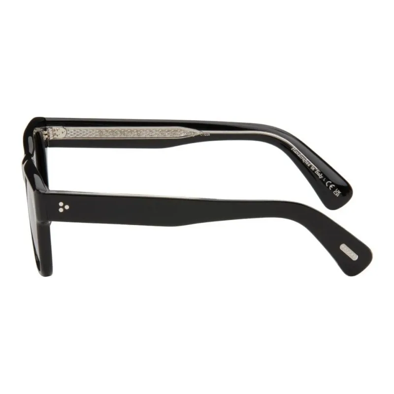Oliver Peoples Acetate Irregular Shape Sunglasses Men's Black-1