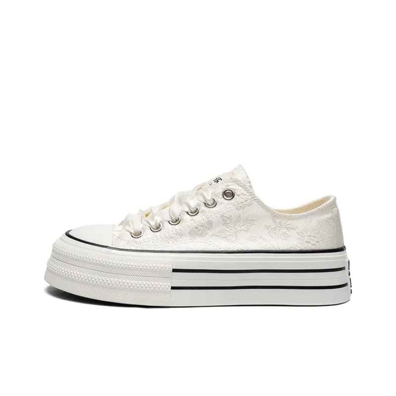 ZHR Height Increasing Low Top Canvas Shoes Women's-0