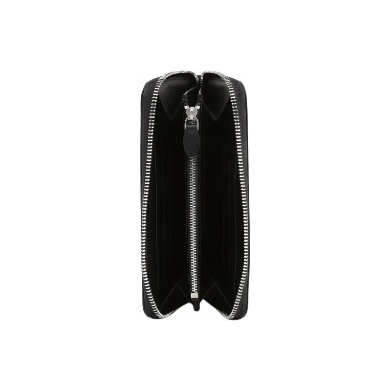 EMPORIO ARMANI Leather Wallet Unisex Black-6