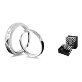 Silver+Silver Black White Checkerboard Box