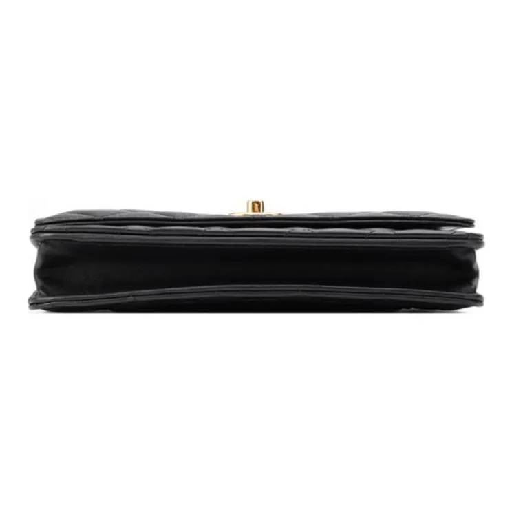 CHANEL WOC Lambskin Shoulder Bag, Crossbody Bag Women's Black-2