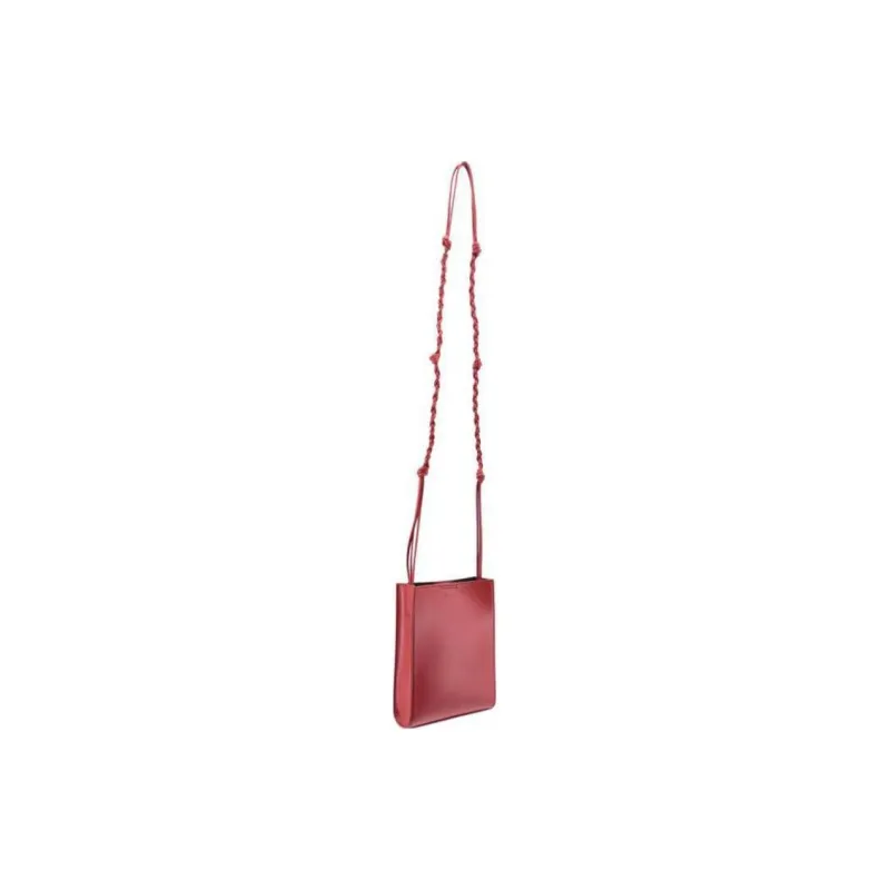 JIL SANDER Calfskin Shoulder Bag, Crossbody Bag Trumpets Men's Red-2