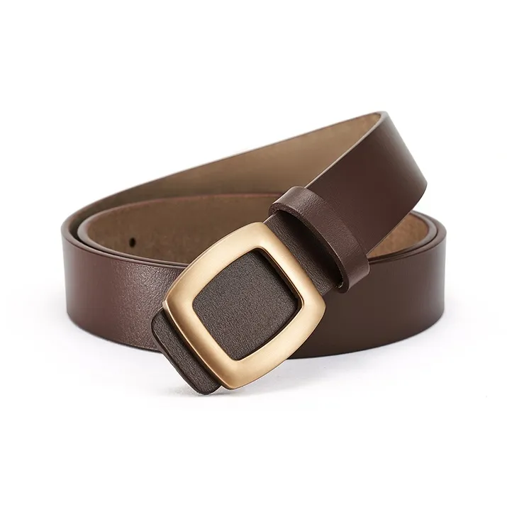 RED DRAGONFLY Versatile Instagram Style Trendy Fashion Smooth Buckle Belt Without Perforation Women's Width 2.8cm-18