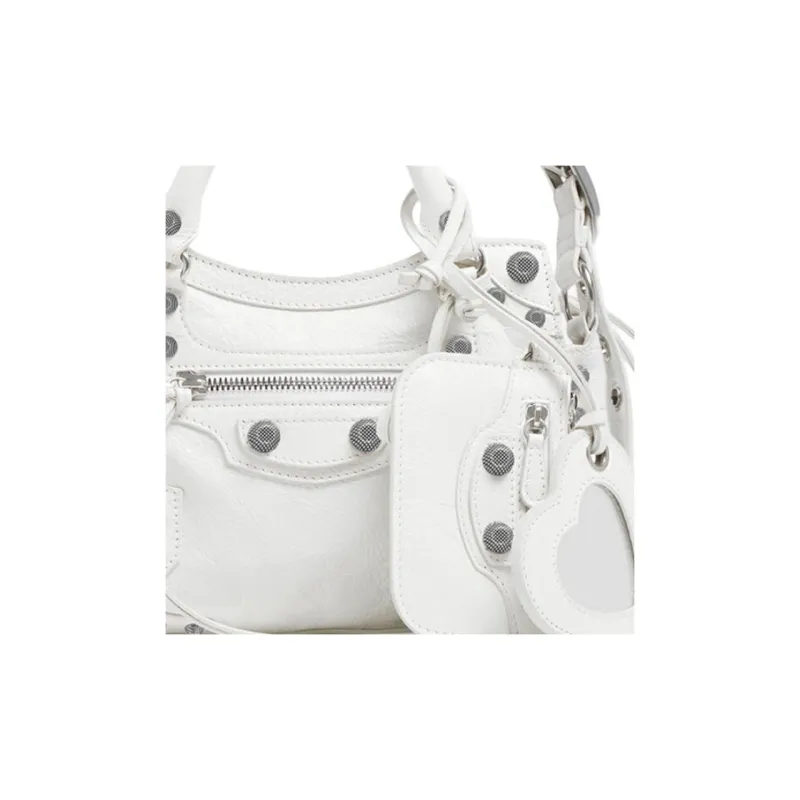 Balenciaga Neo Cagole Handbag Xs White-4