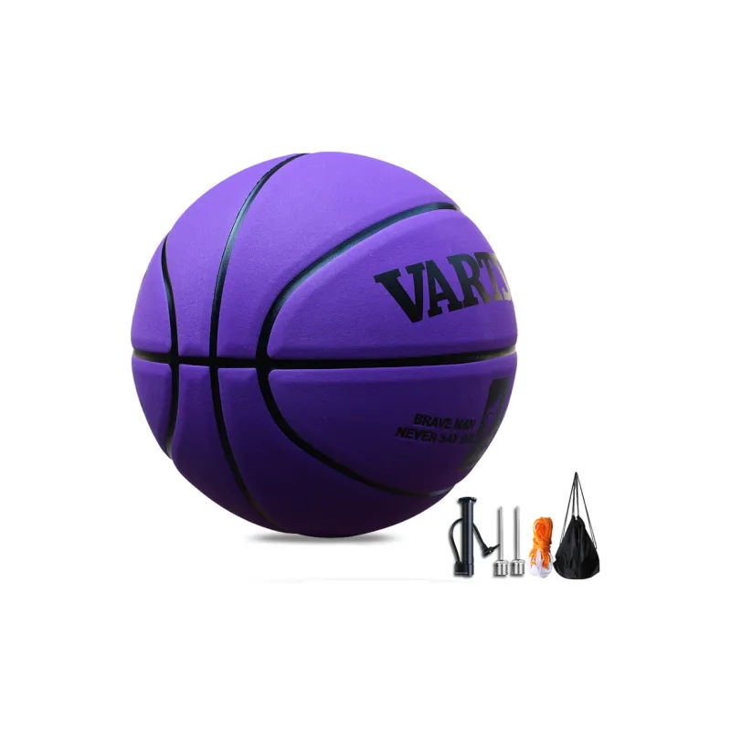 Vartsing Microfiber Leather Basketball Purple 5/7 Size Training Unisex-3