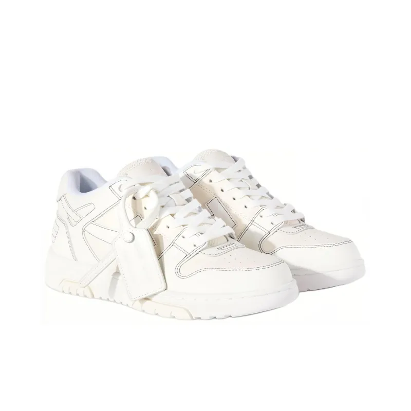 OFF WHITE Out Of Office Ooo Low Tops Cream White Women's-2