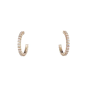 CARTIER 18K Rose Gold Earrings Women's Rose Gold