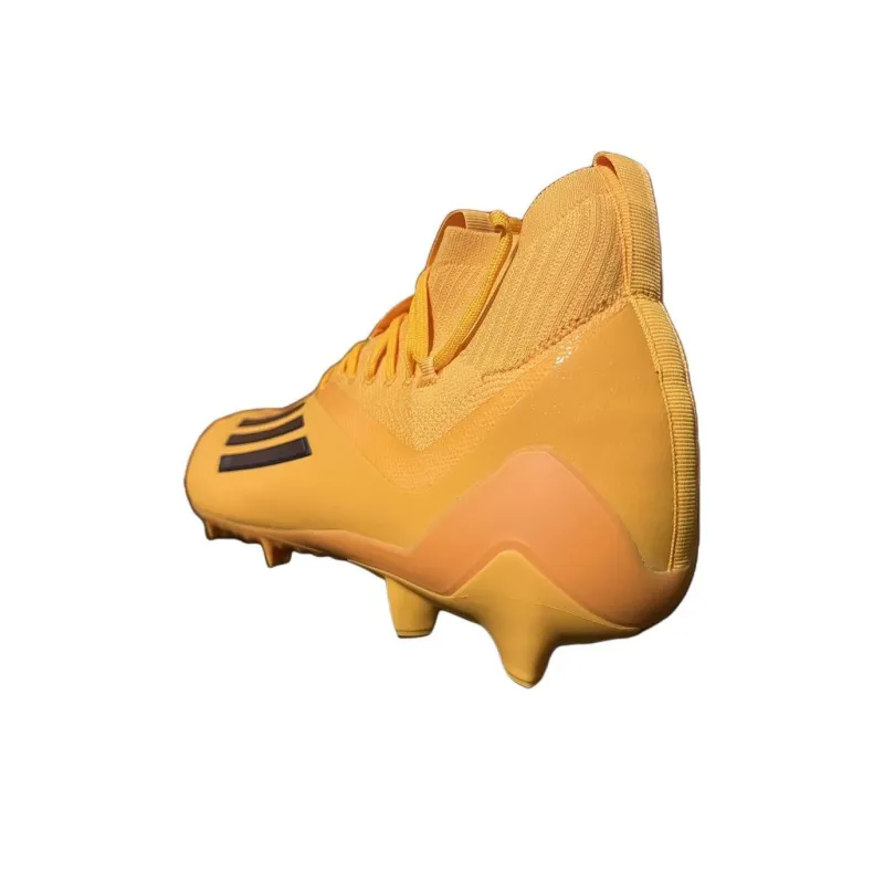 Adidas Adizero Primeknit Cleats Cushioning Wear Resistant Soccer Shoes Men's Yellow Black-4