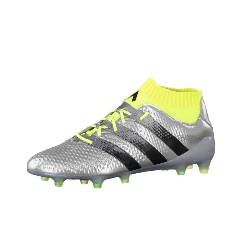 Adidas Ace 16.1 Primeknit Fg 'Silver Metallic Sonic Yellow'-3
