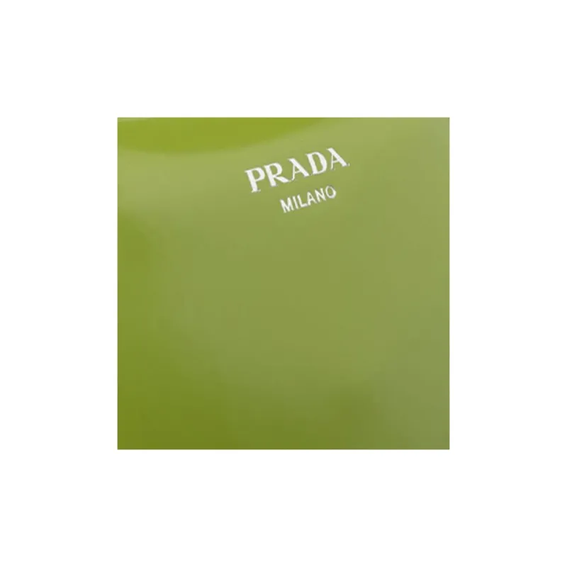PRADA Calfskin Shoulder Bag Crossbody Bag Handbag Small Size Women's Apple Green-5