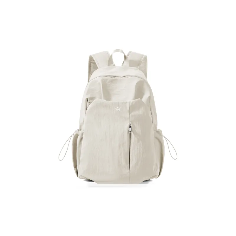 QING QI ZHE Washed Fabric Backpack Regular Unisex Multicolor-14