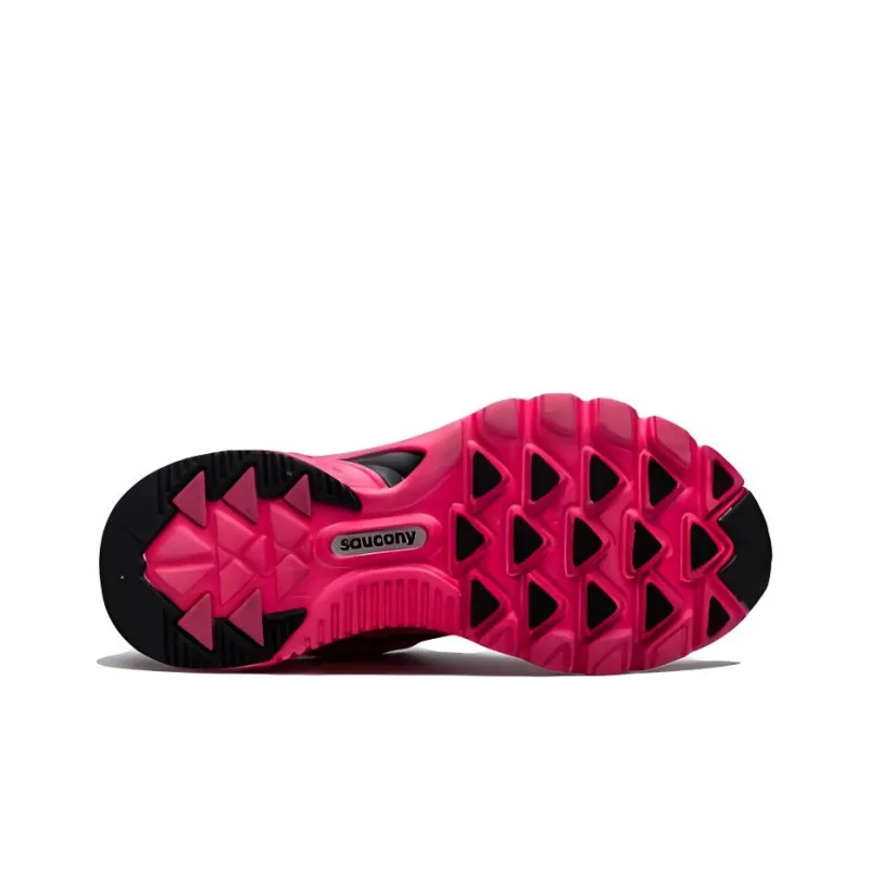 Saucony Cushioning Anti-Slip And Wear-Resistant Low-Top Running Shoes Men's Pink White Black-3