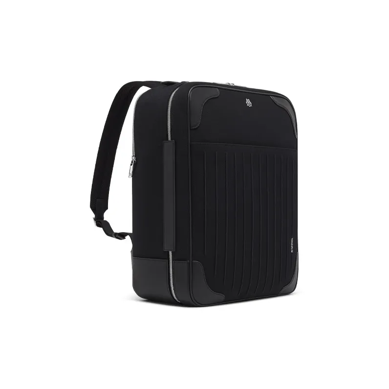 RIMOWA Never Still Canvas With Full-Grain Leather Backpack Unisex Black-1