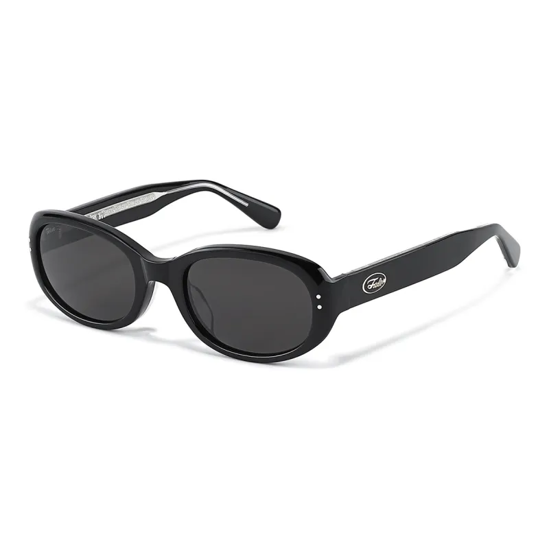 Fakeme Plate Frame Oval Sunglasses Unisex-1