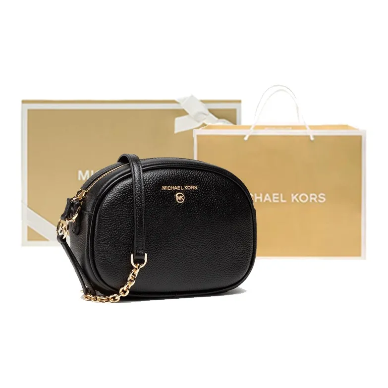 MICHAEL KORS Jet Set Small Pebbled Leather Convertible Camera Bag-10