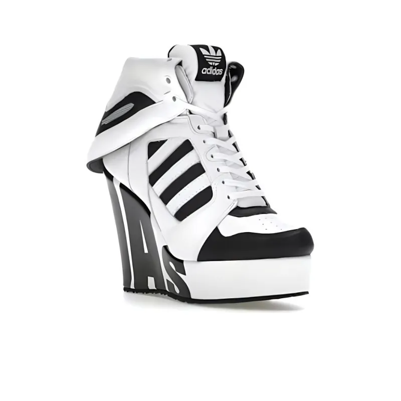 Adidas Women's Jeremy Scott Streetball Platform 'White Black' Women's-2