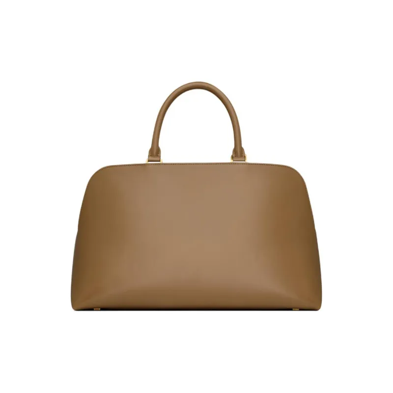 SAINT LAURENT SAC DE JOUR Cow Leather Handbag Shoulder Bag Crossbody Bag Travel Bag Regular Unisex Dark Cork Color-4