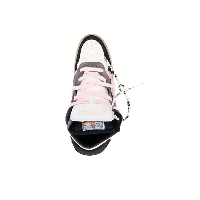OFF WHITE Stylish Skateboarding Shoes Women's Black Pink-4