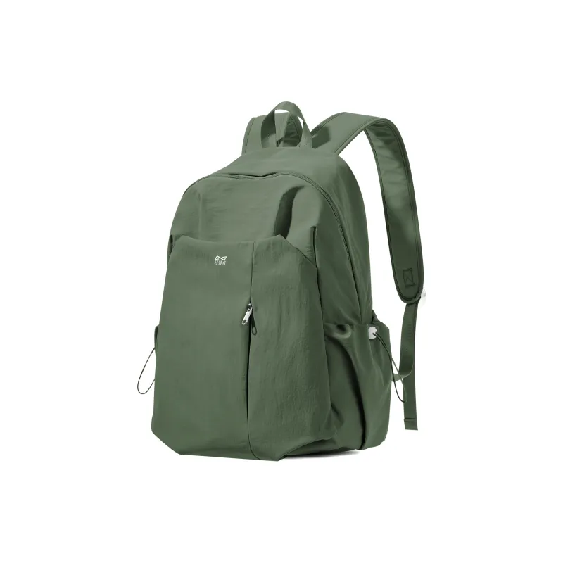 QING QI ZHE Washed Fabric Backpack Regular Unisex Multicolor-21