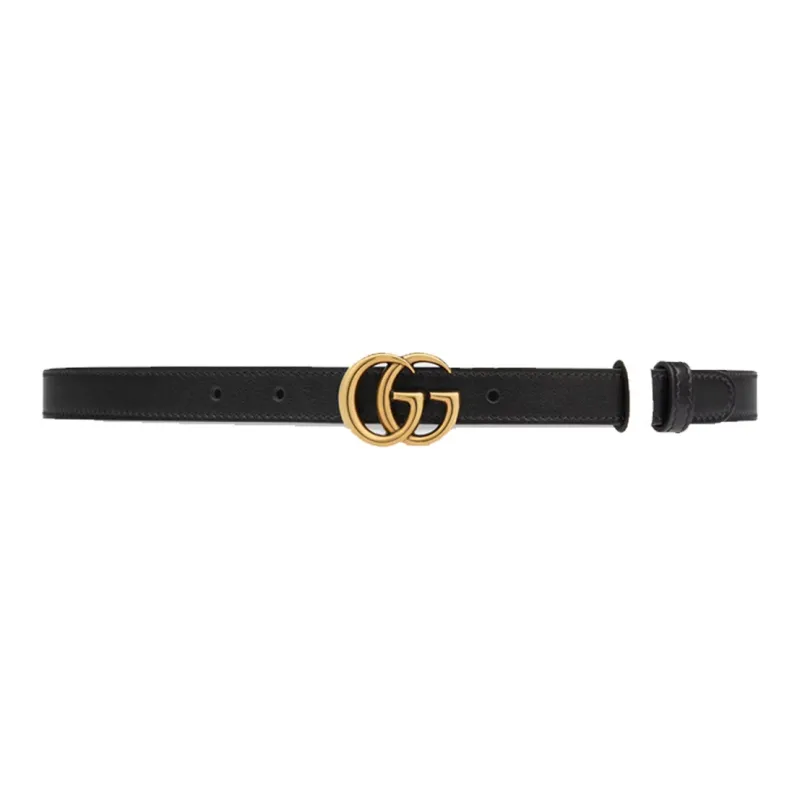 GUCCI Gg Marmont Reversible Thin Belt-0