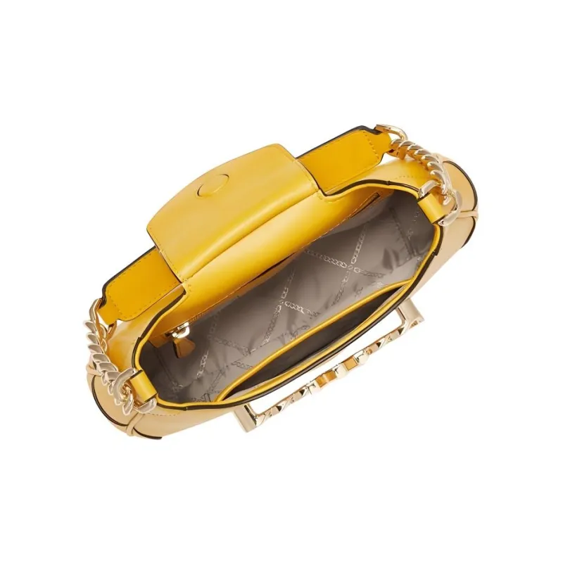 MICHAEL KORS MICHAEL KORS Handbag Collection Hally Cow Leather Underarm Shoulder Bag Women's Yellow-4