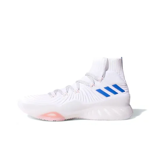 Adidas Crazy Explosive 2017 Basketball Shoes Men Mid-Top White/Blue/Orange