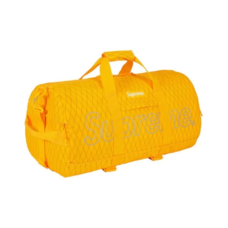 Supreme FW18 Fabric Shoulder Bag, Fitness Sports Bag, Bucket Bag, Travel Bag Men's Yellow-1
