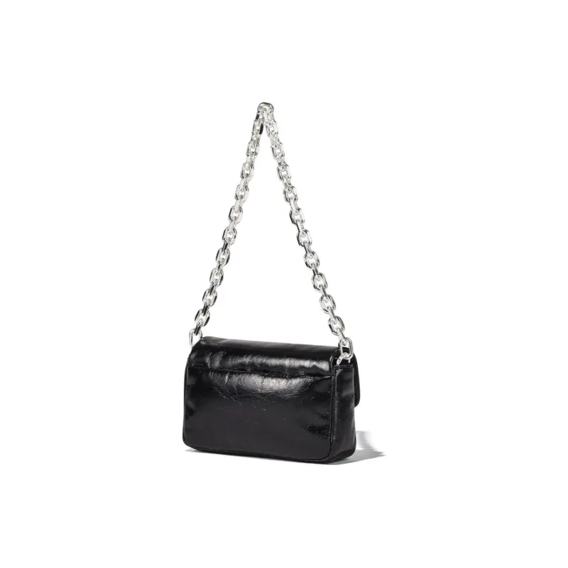 MARC JACOBS Leather Crossbody Bag, Shoulder Bag Women's Black-4